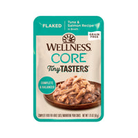 Wellness Tiny Tasters Grain-Free Flaked Tuna & Salmon Pouch Cat Food