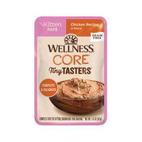Wellness Tiny Tasters Grain-Free Chicken Pate Kitten Pouch Cat Food