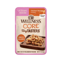 Wellness Tiny Tasters Grain-Free Minced Chicken Kitten Pouch Cat Food