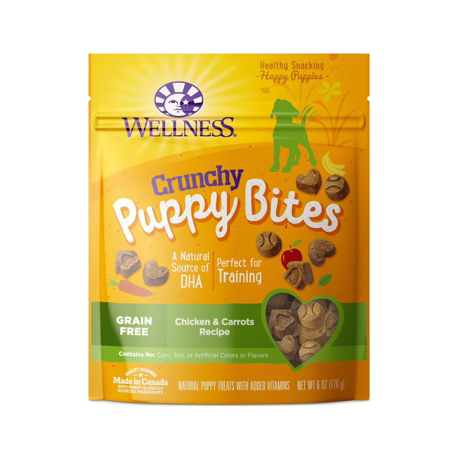 Wellness Puppy Bites Crunchy Chicken & Carrots Recipe Dog Treats