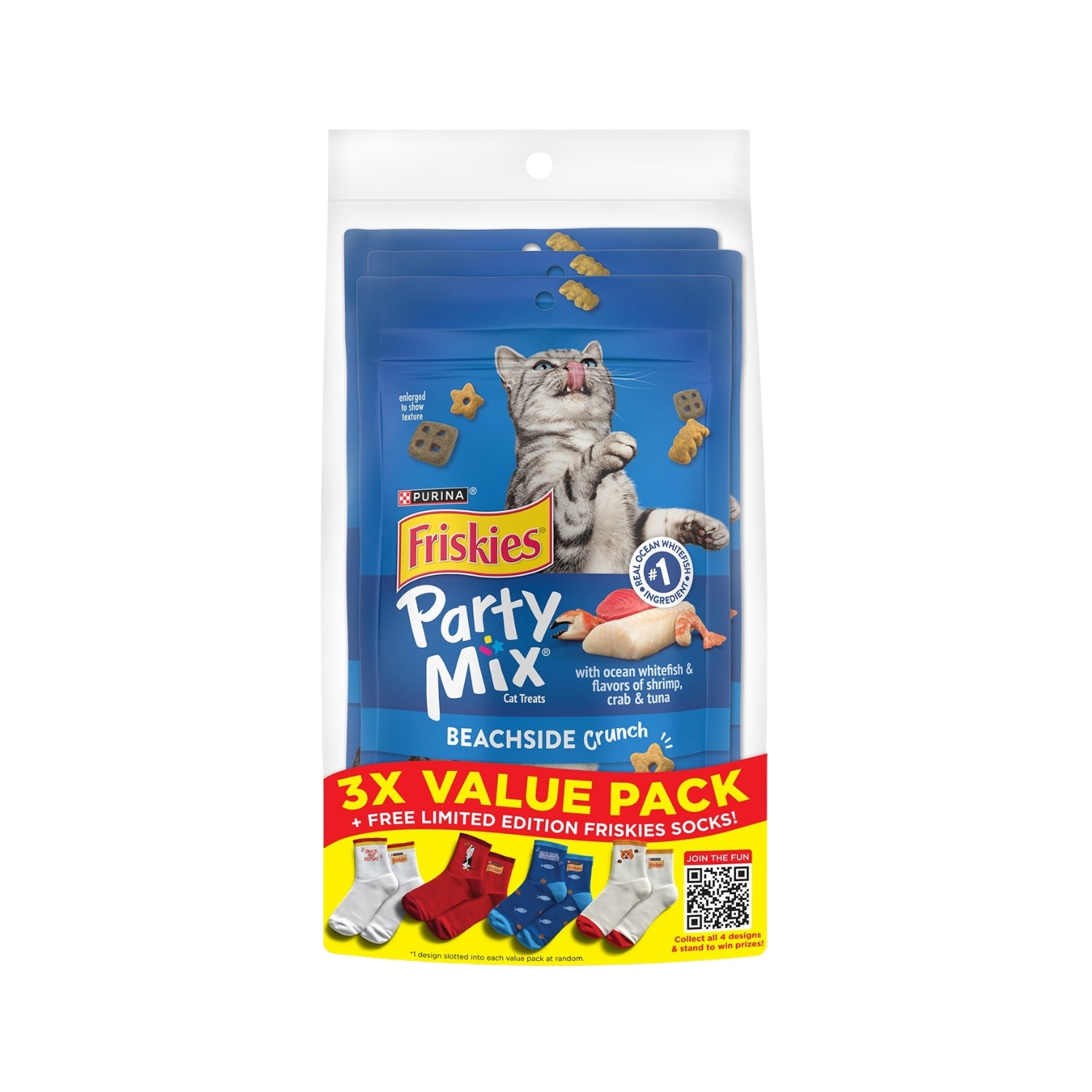 Friskies Party Mix Beachside Crunch Cat Treats Value Pack
