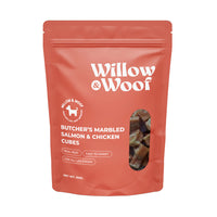 Willow & Woof Butcher’s Marbled Salmon & Chicken Cubes Dog Treats