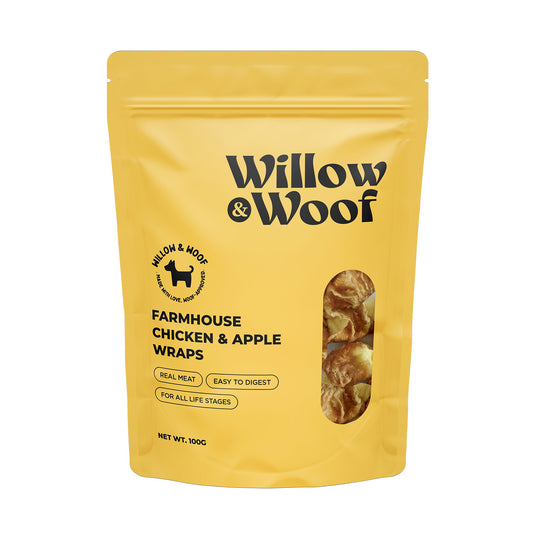 Willow & Woof Farmhouse Chicken & Apple Wraps Dog Treats