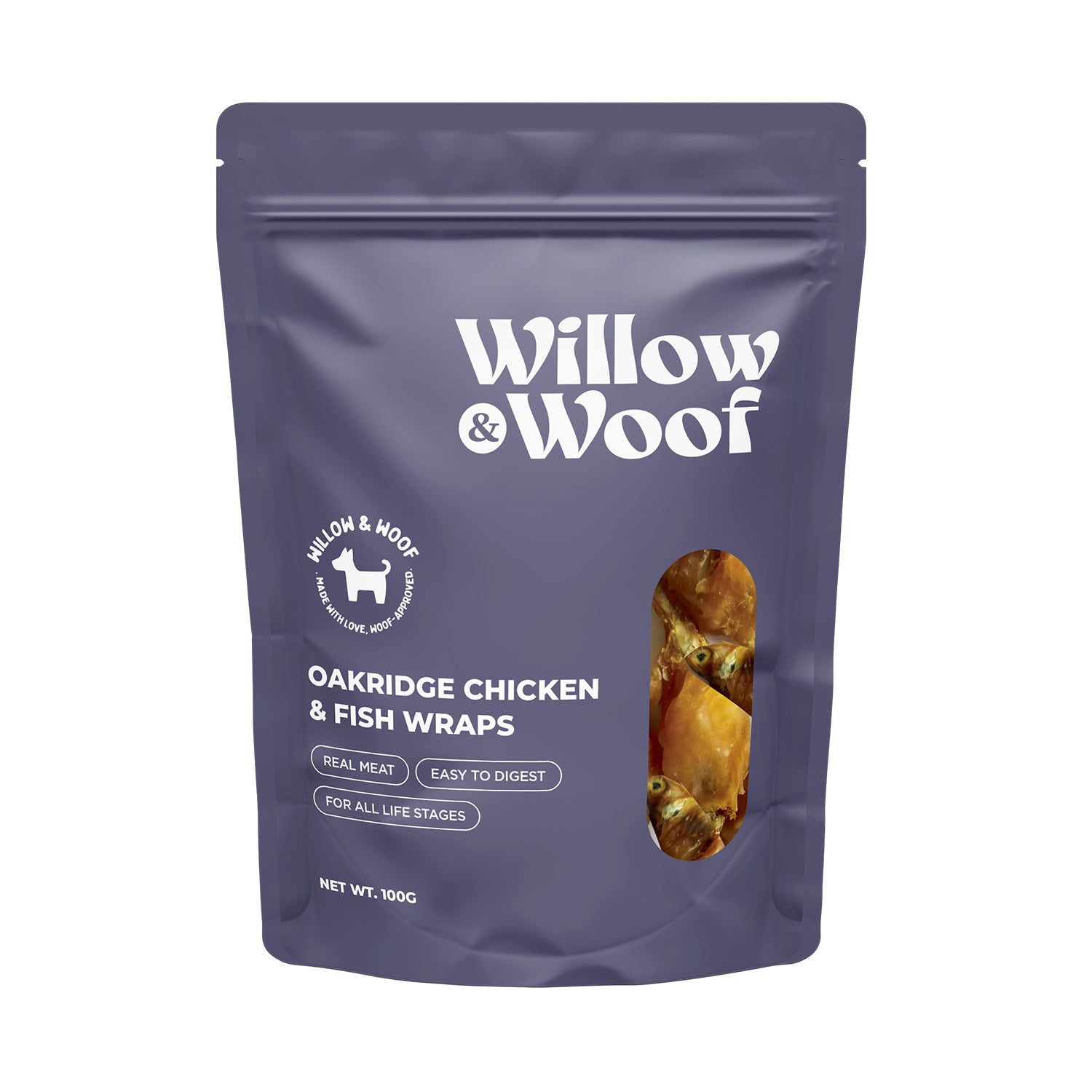 Willow & Woof Oakridge Chicken & Fish Wrap Dog Treats
