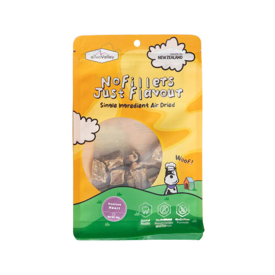 aTwoValley Air-Dried Venison Heart Dog Treats