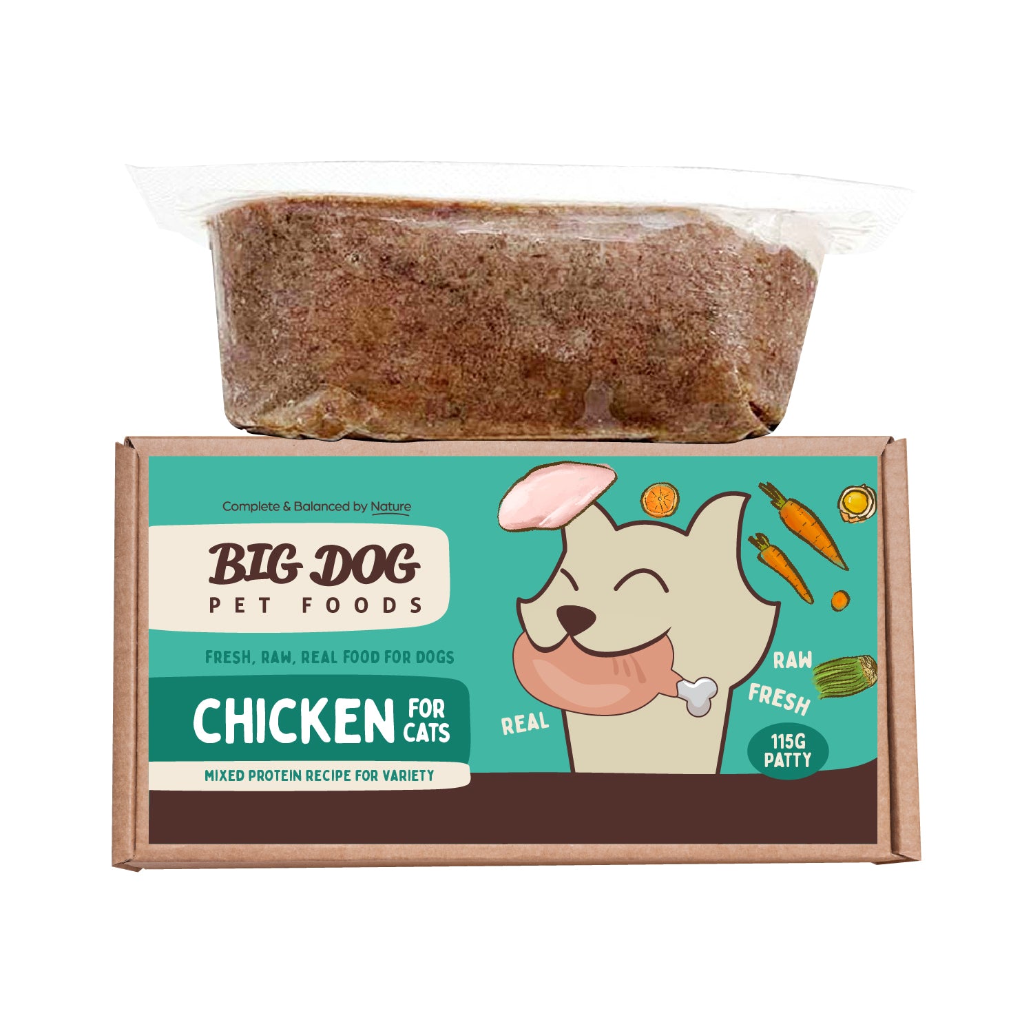 Big Dog Chicken Barf Frozen Raw Cat Food