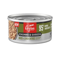 Orijen Chunks & Shreds Duck & Liver Entree In Bone Broth Cat Canned Food