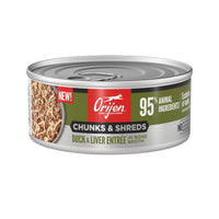 Orijen Chunks & Shreds Duck & Liver Entree In Bone Broth Cat Canned Food