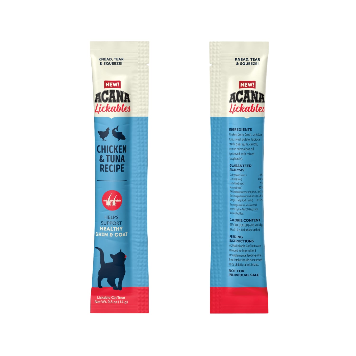 Acana Lickables Chicken & Tuna Recipe Puree Cat Treats