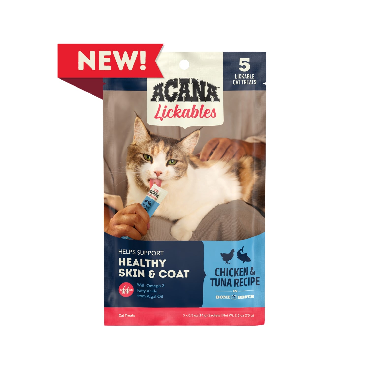 Acana Lickables Chicken & Tuna Recipe Puree Cat Treats