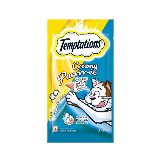 Temptations Creamy Puree Chicken & Tuna Cat Treats