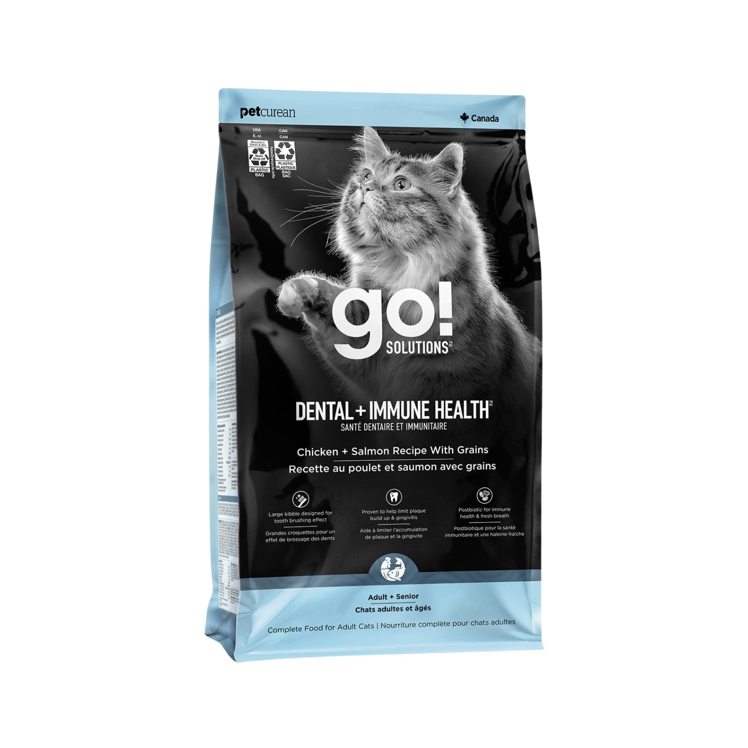 Go! Solution Dental + Immune Health Chicken & Salmon Cat Dry Food