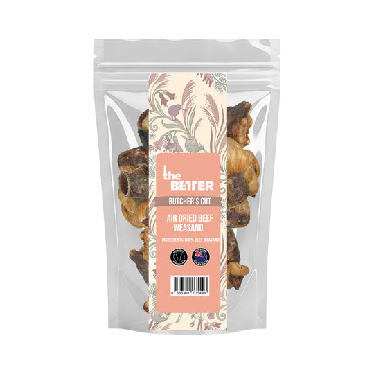 The Better Butcher's Cut Air-Dried Beef Weasand Pieces Dog Treats