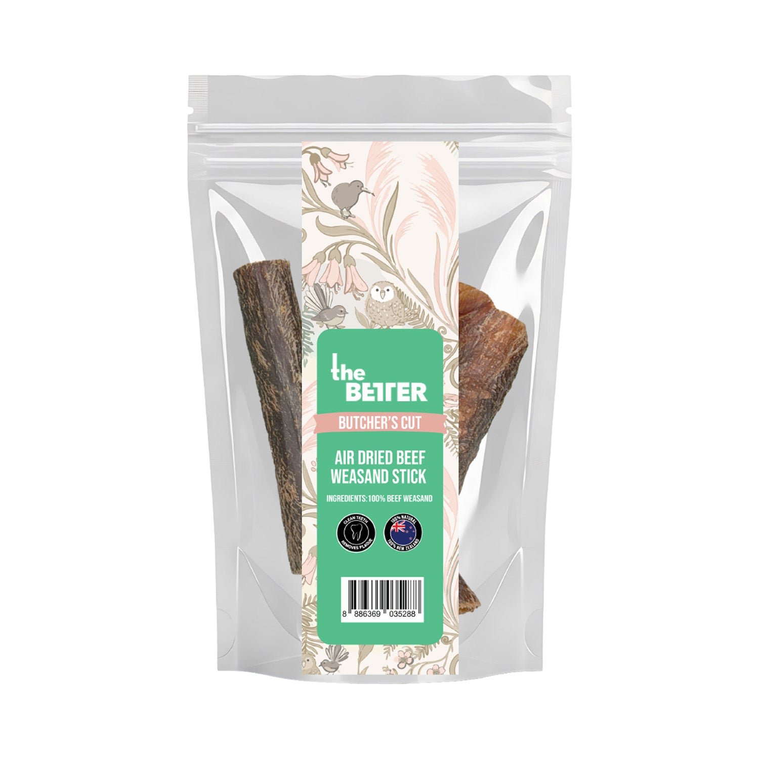 The Better Butcher's Cut Air-Dried Beef Weasand Sticks Dog Treats