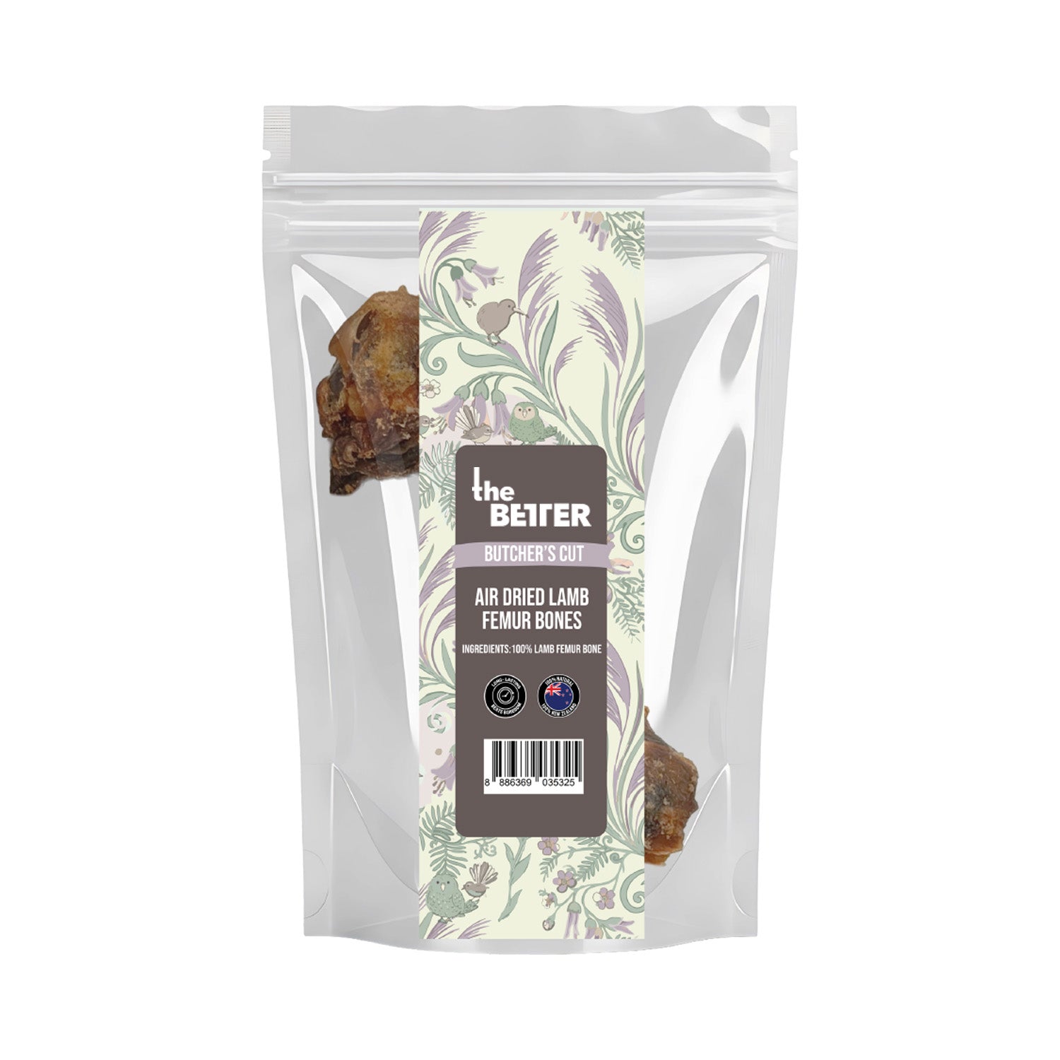 The Better Butcher's Cut Air-Dried Lamb Femur Bone Dog Treats