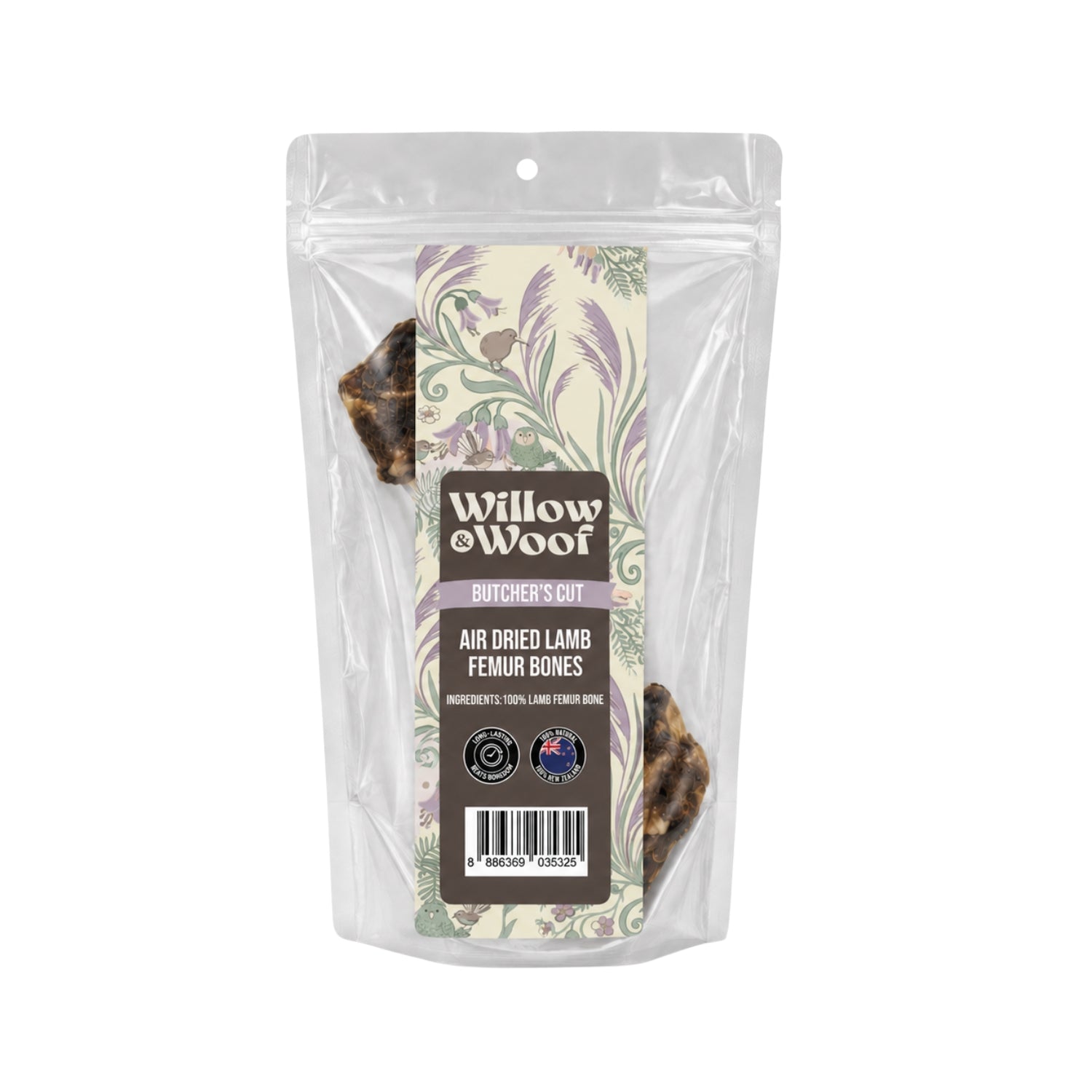 Willow & Woof Butcher's Cut Air-Dried Lamb Femur Bone Dog Treats