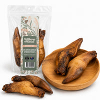 Willow & Woof Butcher's Cut Air-Dried Smoked Venison Hooves Dog Treats