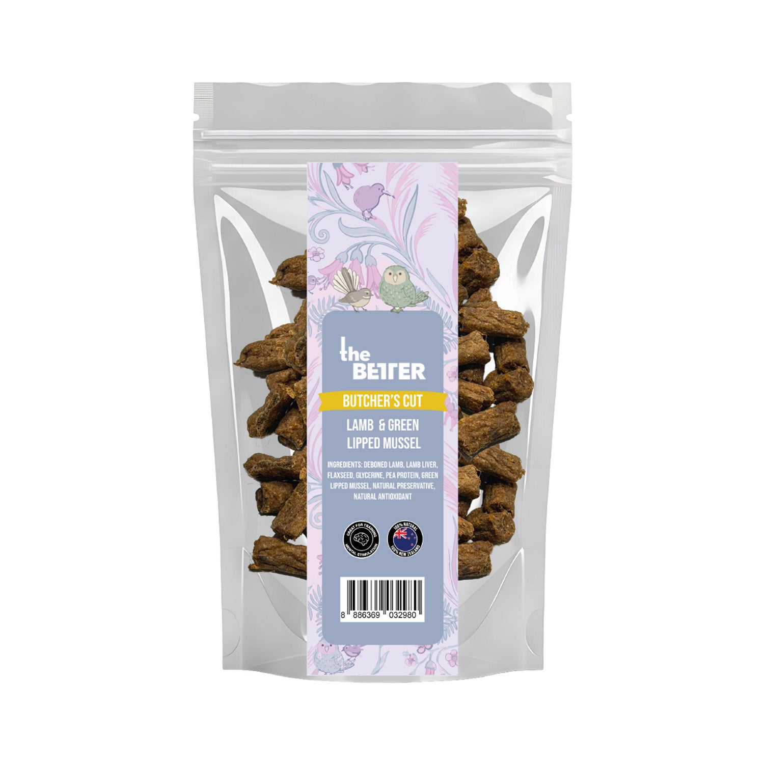 The Better Butcher's Cut Air-Dried Lamb & Green Lipped Mussels Dog Treats