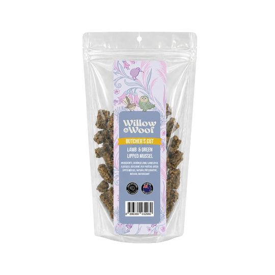Willow & Woof Butcher's Cut Air-Dried Lamb & Green Lipped Mussels Dog Treats