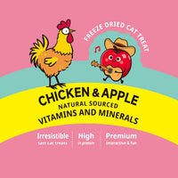Gnawlers Lallipop Freeze-Dried Chicken & Apple Cat Treats