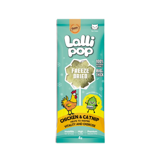 Gnawlers Lallipop Freeze-Dried Chicken & Catnip Cat Treats