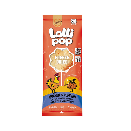 Gnawlers Lallipop Freeze-Dried Chicken & Pumpkin Cat Treats