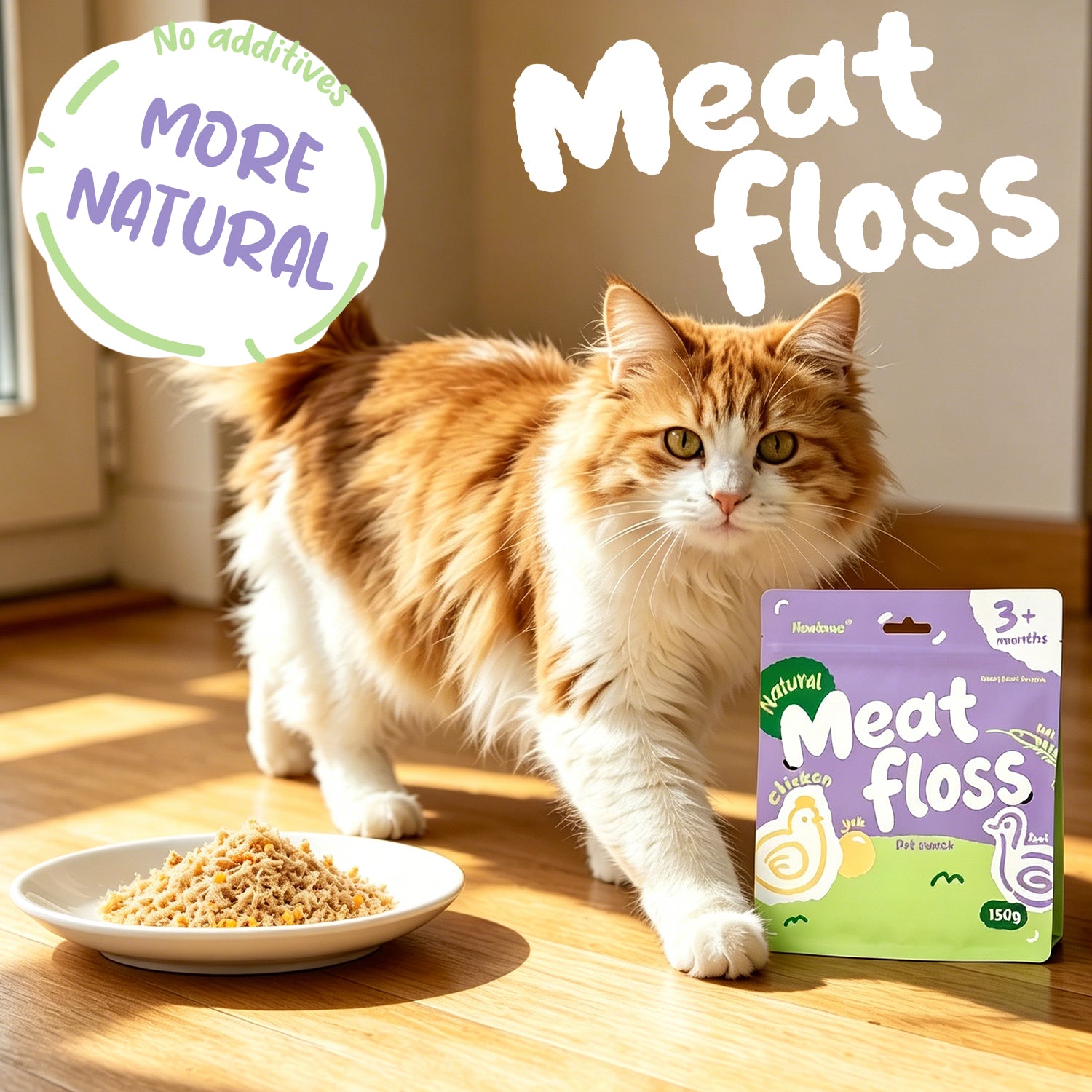 Howbone Meat Floss for Cats & Dogs