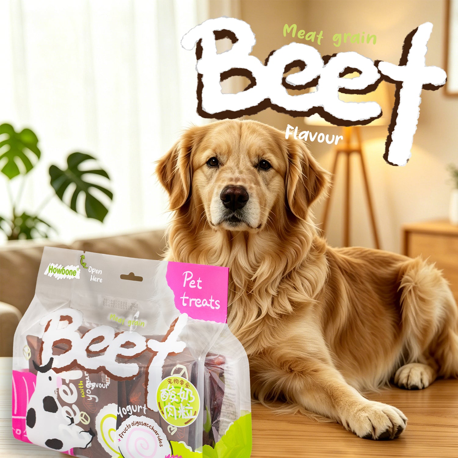 Howbone Meat Grain Beef with Yogurt Dog Treats