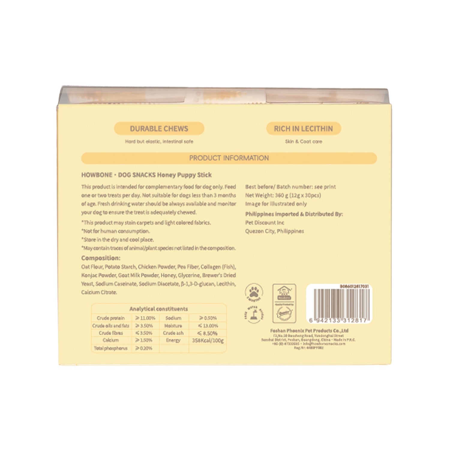 Howbone Honey Puppy Stick Dog Treats