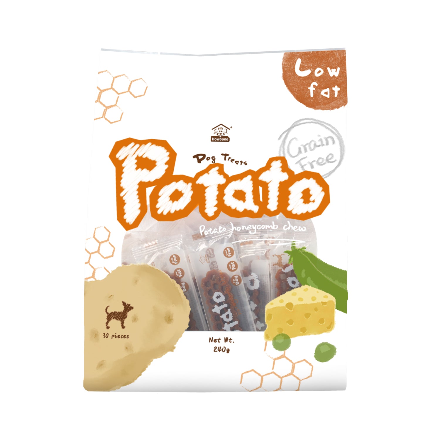 Howbone Potato Honeycomb Chew Dog Treats