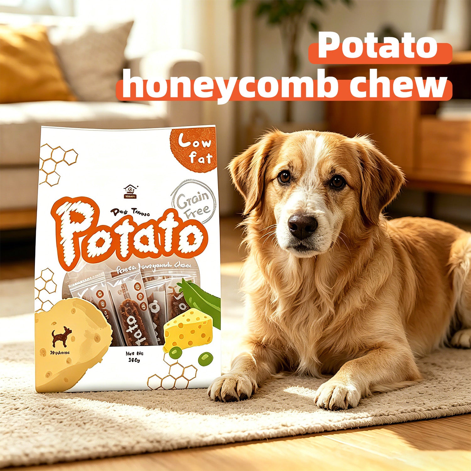 Howbone Potato Honeycomb Chew Dog Treats