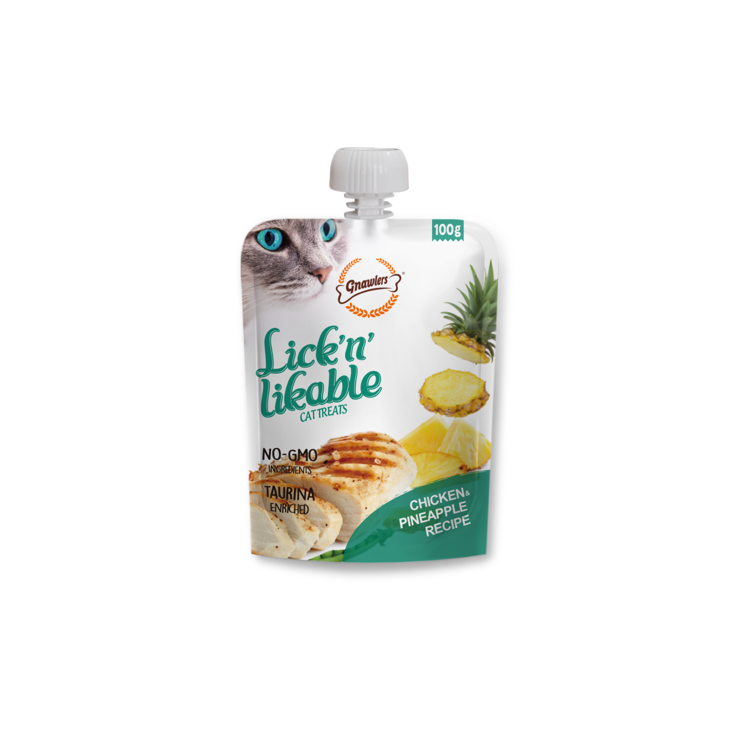 GNAWLERS Lick N Likable Treat Chicken & Pineapple Flavour