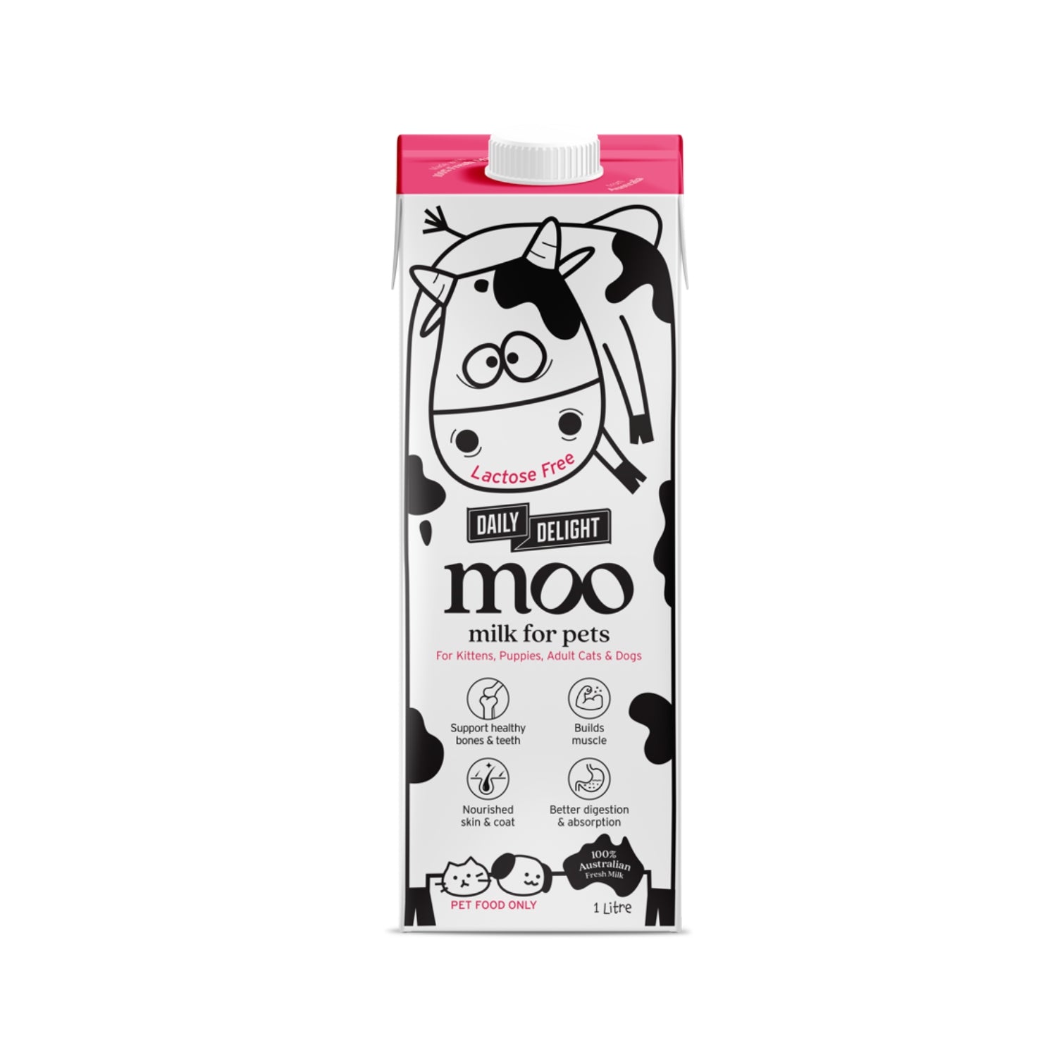 Daily Delight Moo Lactose-Free Milk for Cats & Dogs