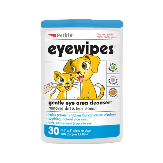 Petkin Eye Wipes For Cats & Dogs