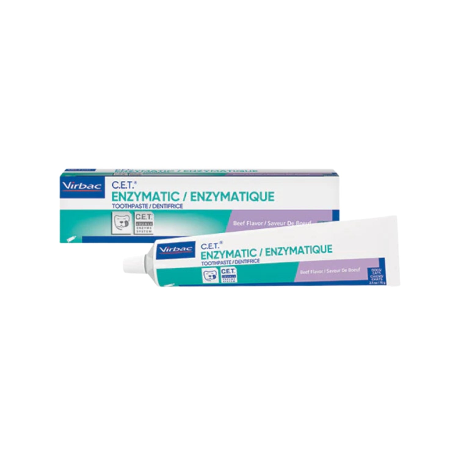 Virbac CET Enzymatic Toothpaste Beef Pet Oral Care Supplies