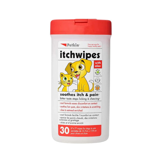 Petkin Itch Wipes For Cats & Dogs