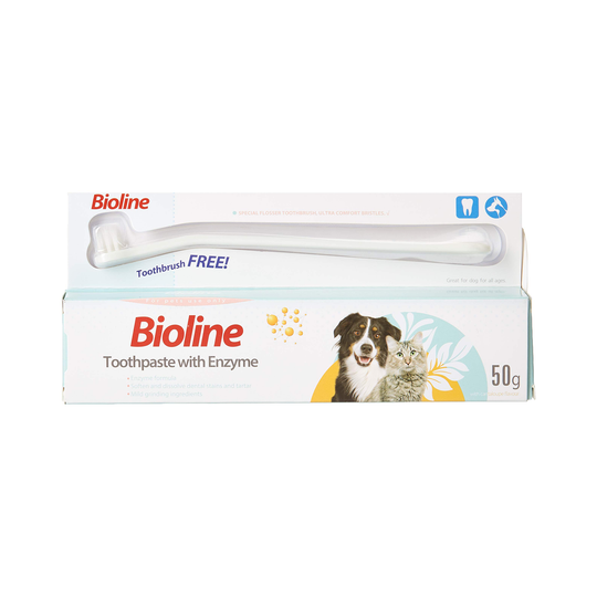 Bioline Toothpaste With Enzymes for Cats and Dogs
