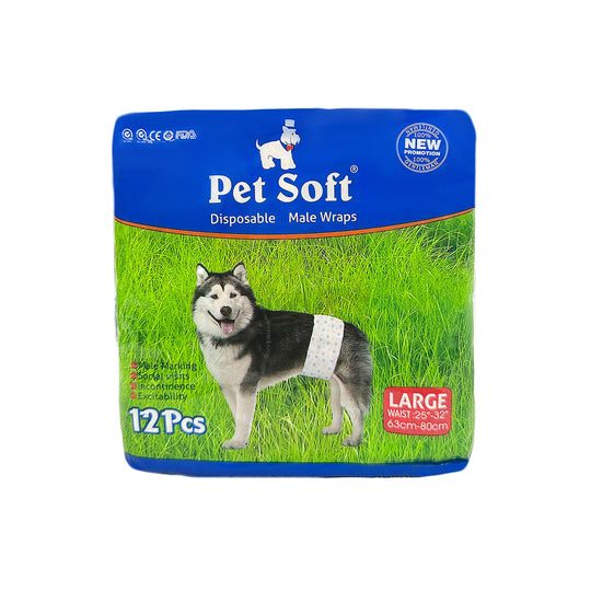 Pet Soft Disposable Male Wrap Dog Diaper