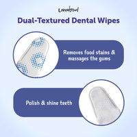 Loveabowl Clean-A-Tooth Dental Finger Wipes for Dogs