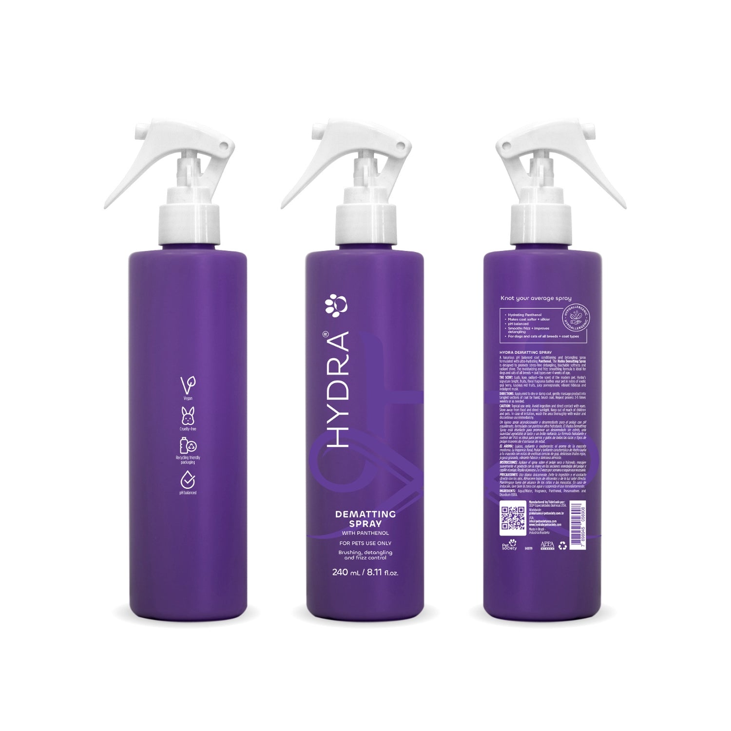 Hydra Dematting Spray for Pets