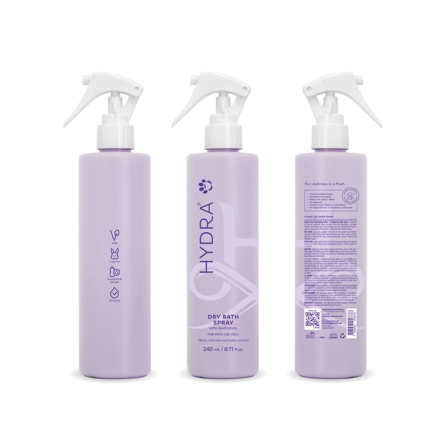 Hydra Dry Bath Spray for Pets