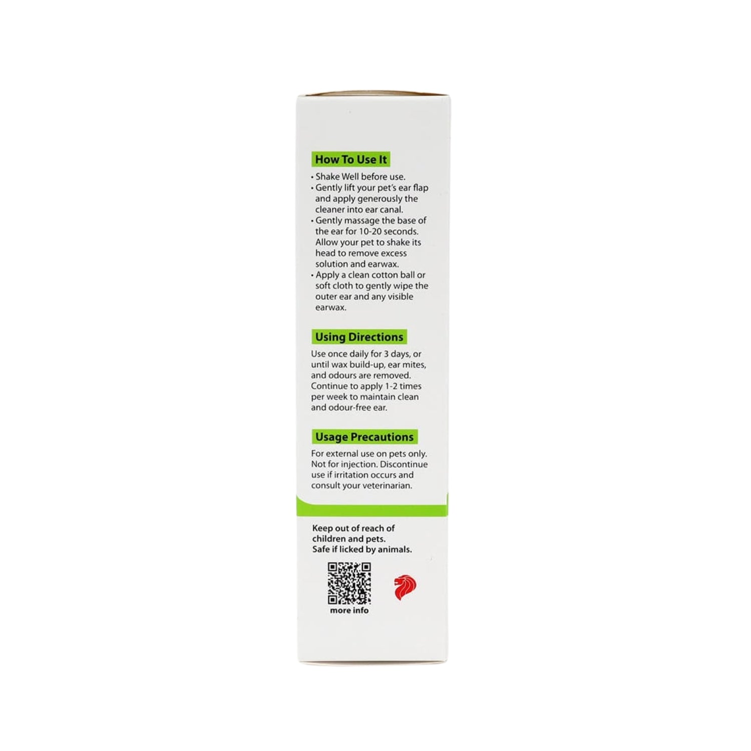 Platinum Choice Natureal Ear Care Ear Cleaning Lotion for Cats & Dogs