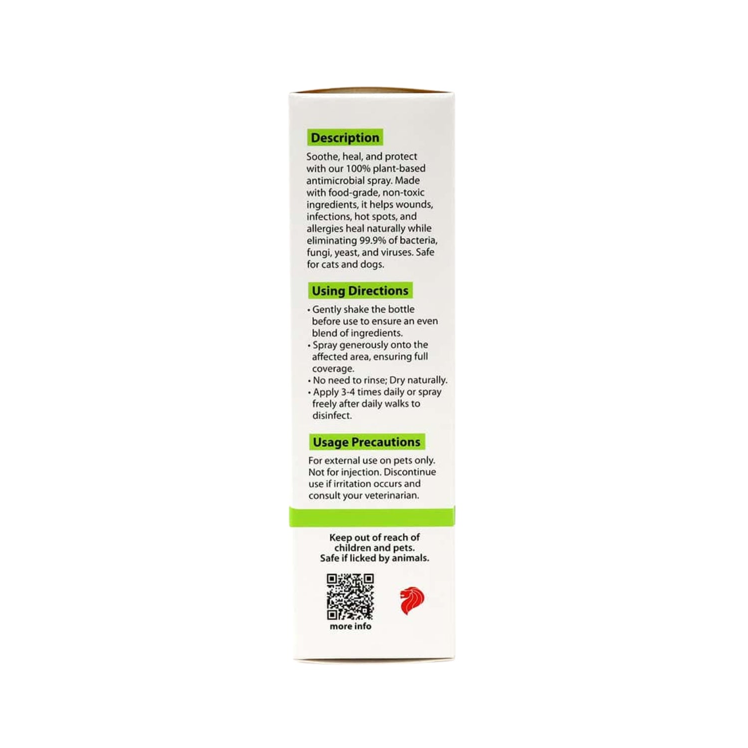 Platinum Choice Natureal Skin Relief Spray for Pets