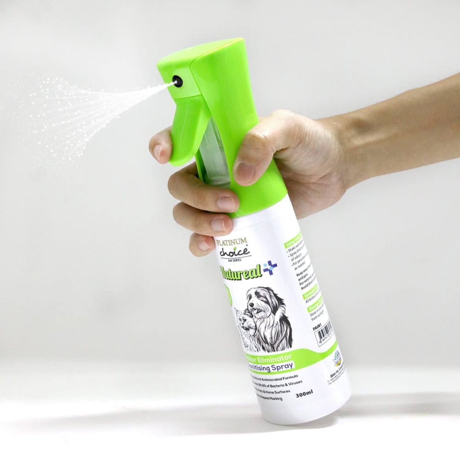 Platinum Choice Natureal Odour Eliminator & Sanitising Spray
