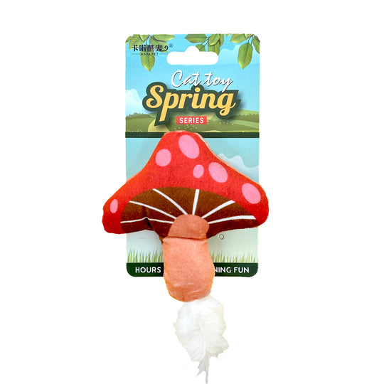 Kara Spring Mushroom Cat Toy