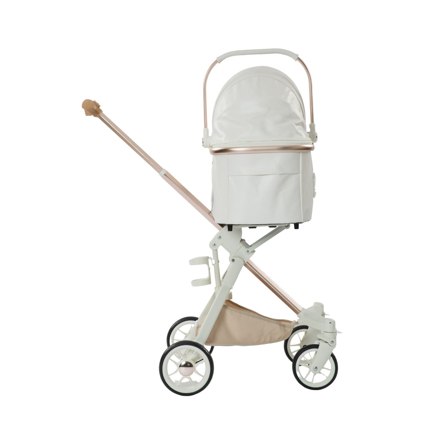 Hapair Luxury Plus Small Pet PU Leather Stroller