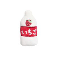 Ps HighTea Strawberry Milk & HotDog Bun Duo Plush Squeaky Dog Toy Set