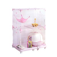 Iris 2-tier Cat Cage Pec-902 (Pink)