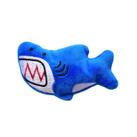 Ps DeepSea Shark Duo Plush Squeaky Dog Toy Set