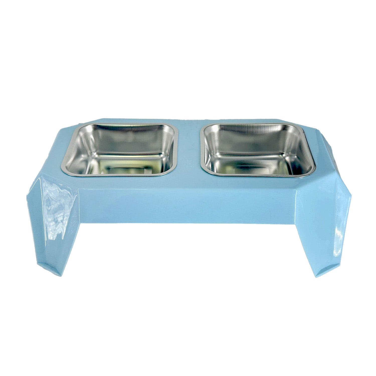 Ps Square Double Pet Bowl